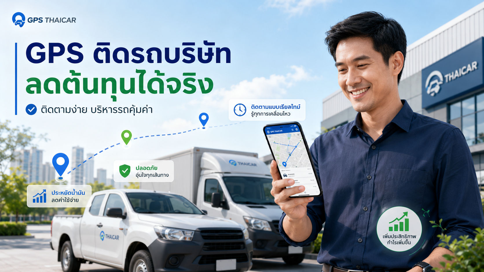 GPS ติดรถบริษัท ช่วยลดต้นทุนที่มองไม่เห็นได้อย่างไร