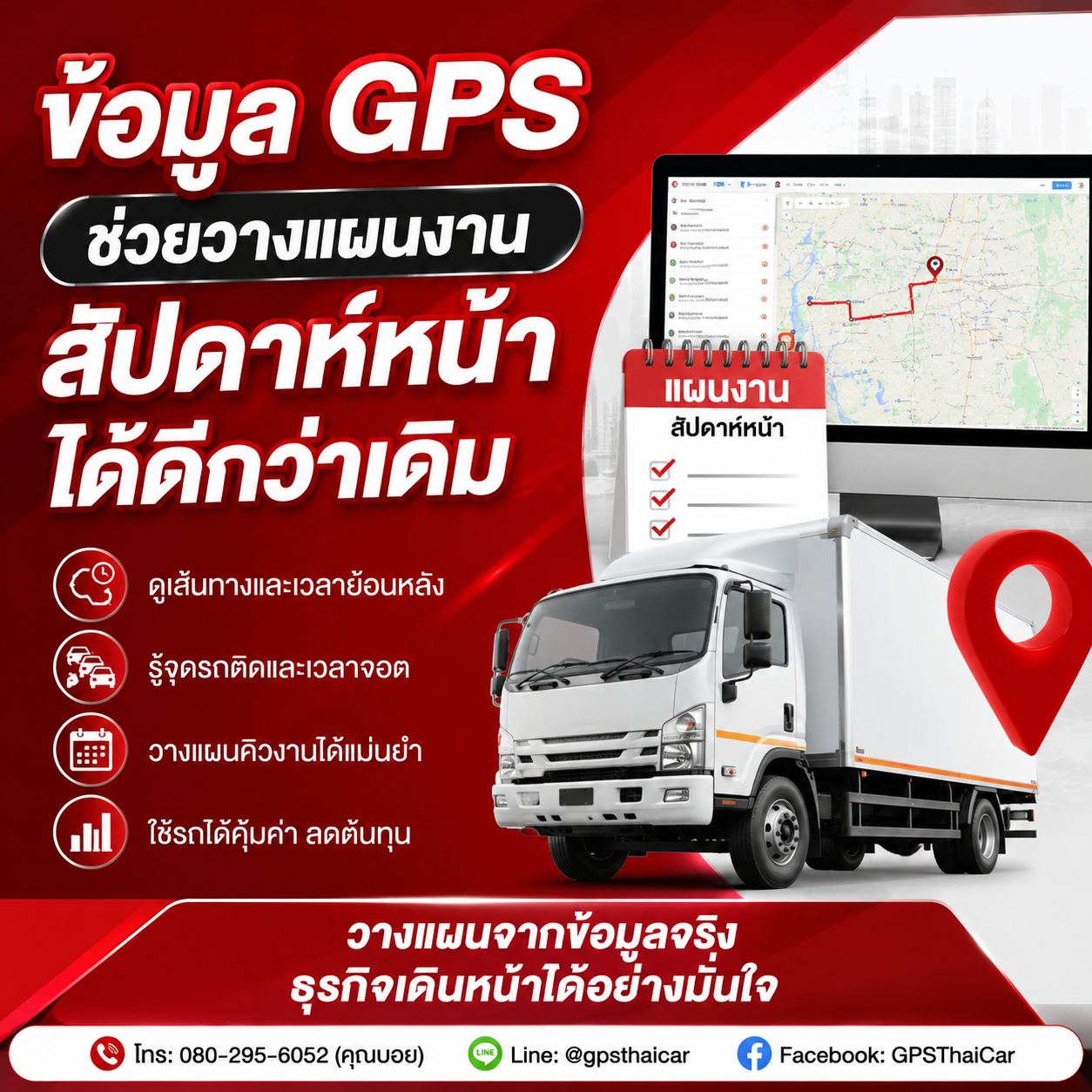 ข้อมูล GPS ช่วยวางแผนงานสัปดาห์หน้าได้ดีกว่าเดิม
