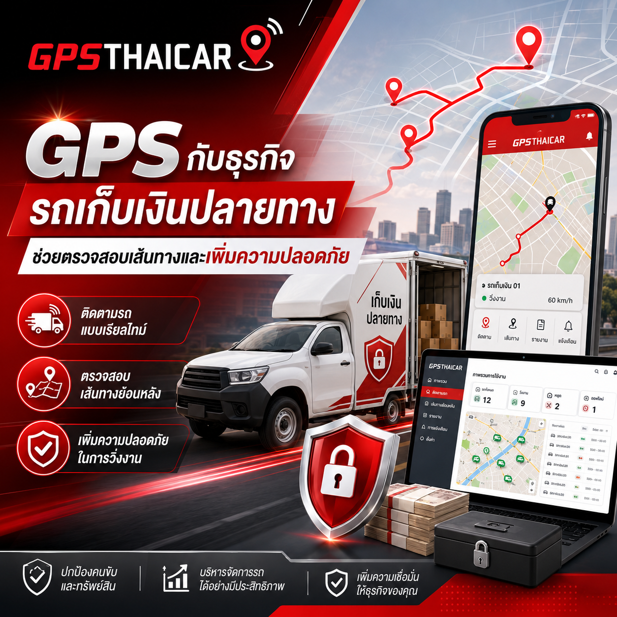 GPS กับธุรกิจรถเก็บเงินปลายทาง 