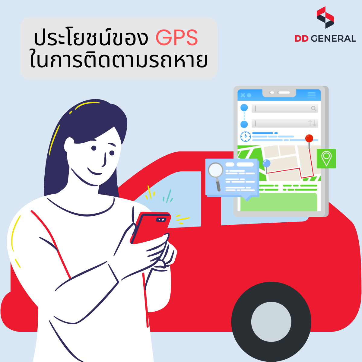 ประโยชน์ของ GPS ในการติดตามรถหาย