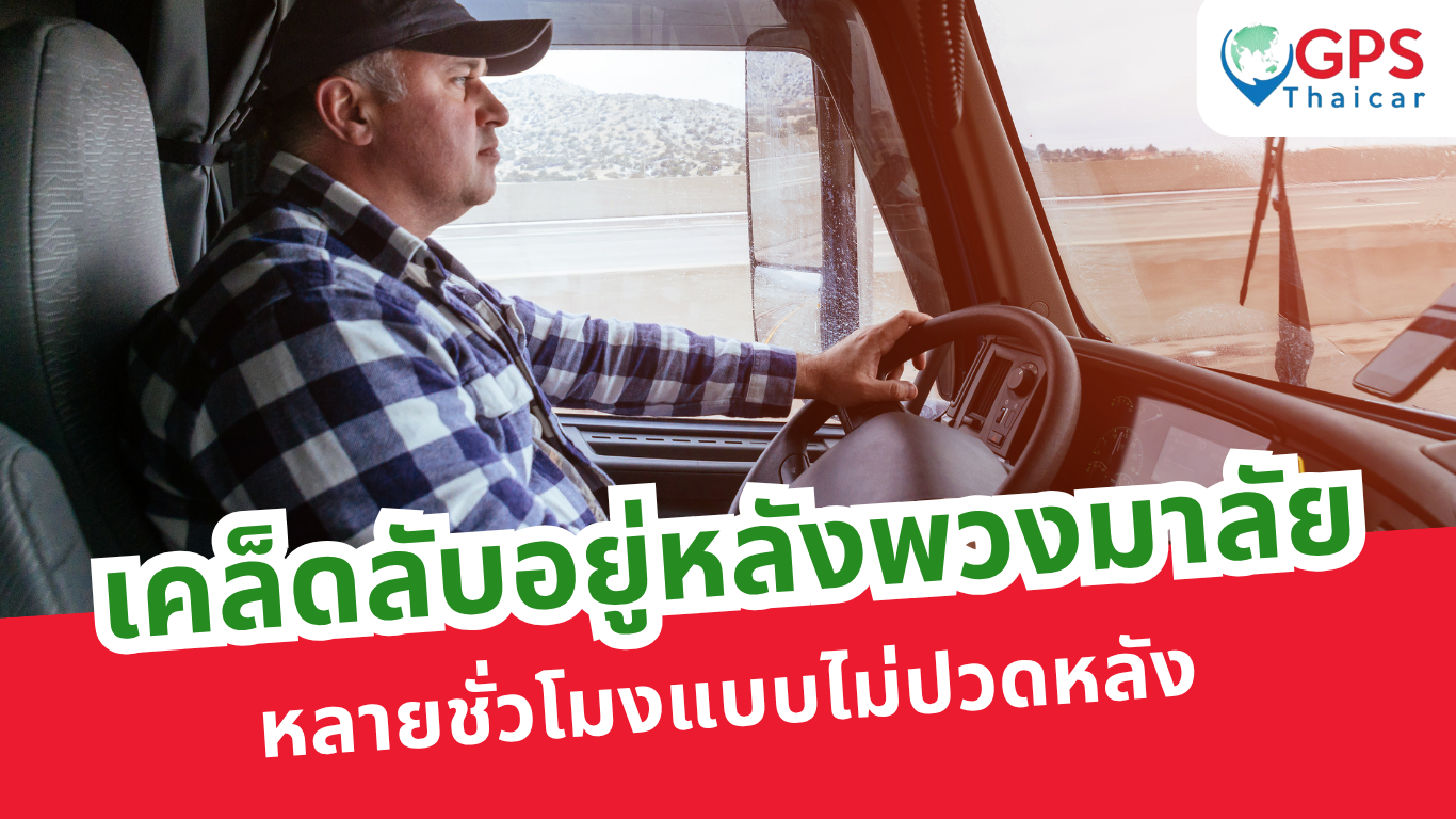 เคล็ดลับอยู่หลังพวงมาลัยหลายชั่วโมงแบบไม่ปวดหลัง