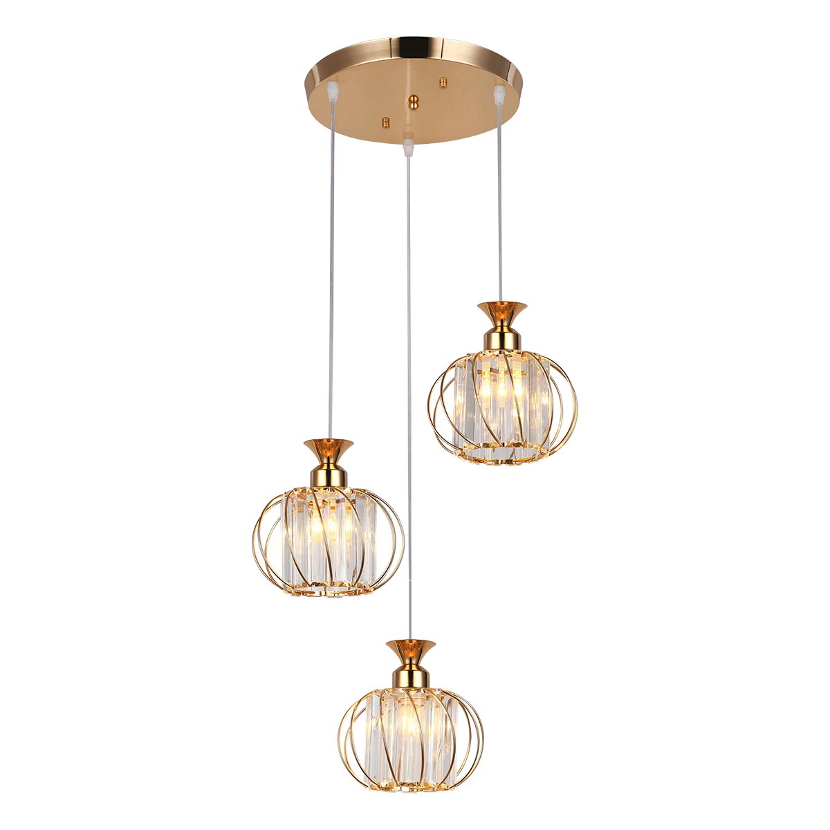 Hanging Lamp MODEL 05-SLC-3019  (1 head/ 3 heads) - Gold/ Black