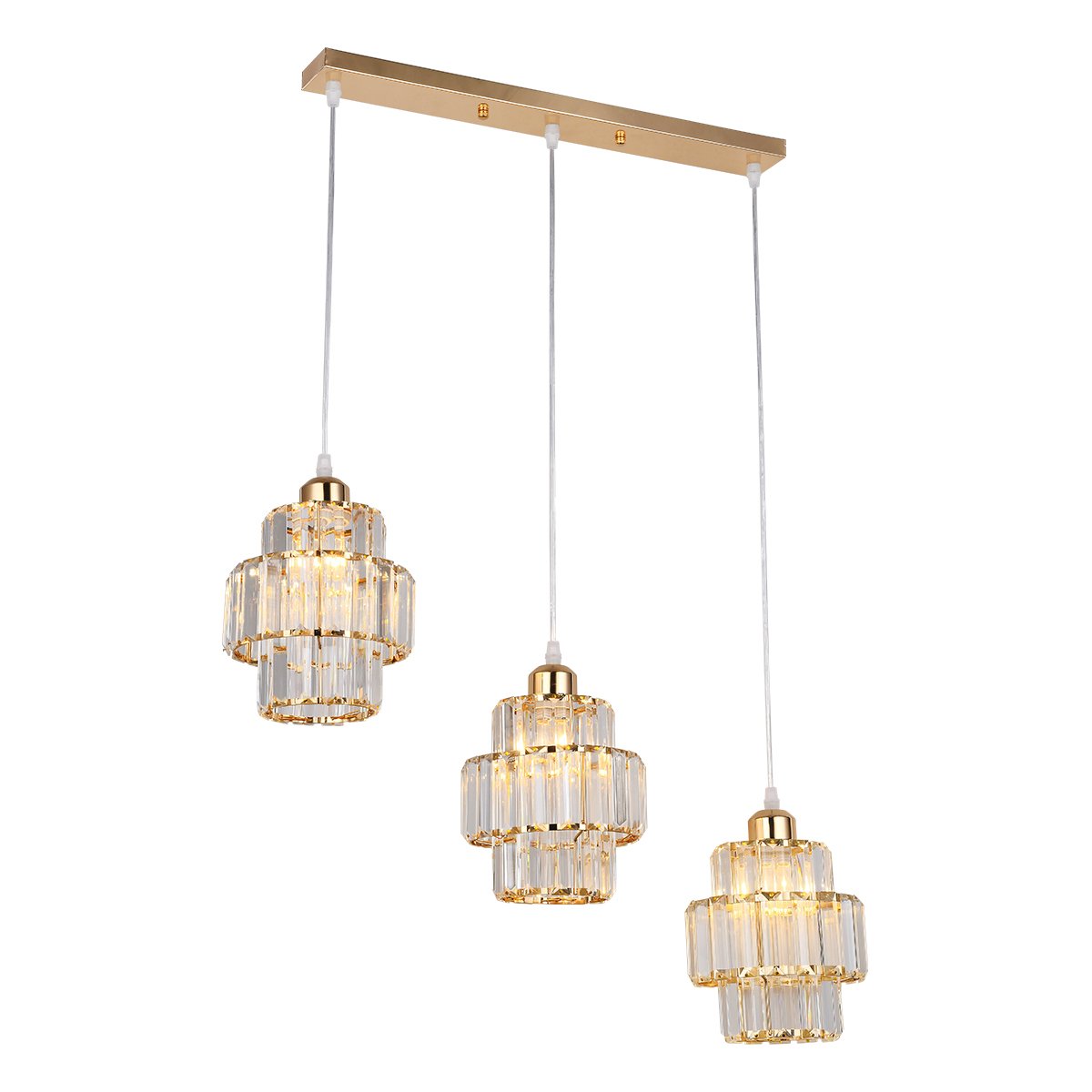 Crystal  Lamp MODEL 05-SLC-3020-3L-GD (E27x3) Golden