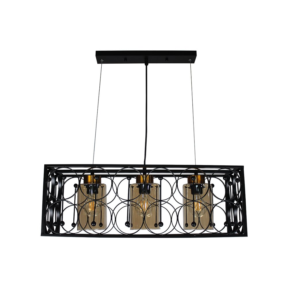 Pendant Lamp MODEL 05-SL-6104-3 (E27x3 Black