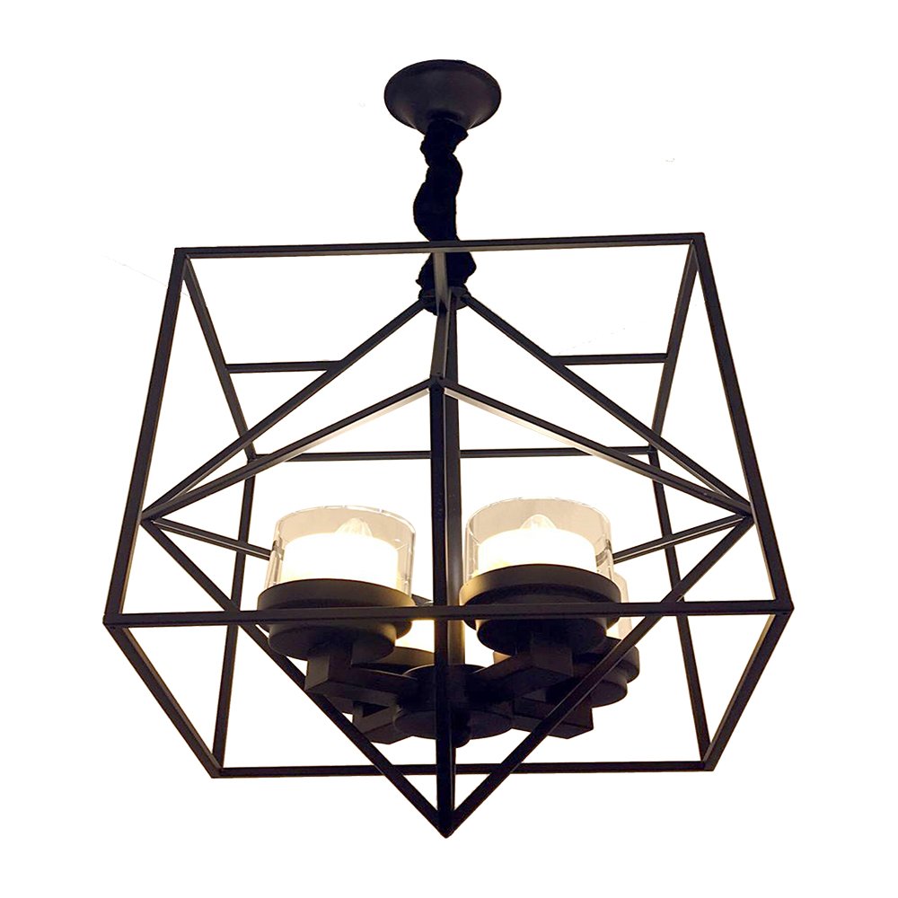 Pendant Lamp  MODEL 06-ML-82007-4 (E27x4) Matte Black