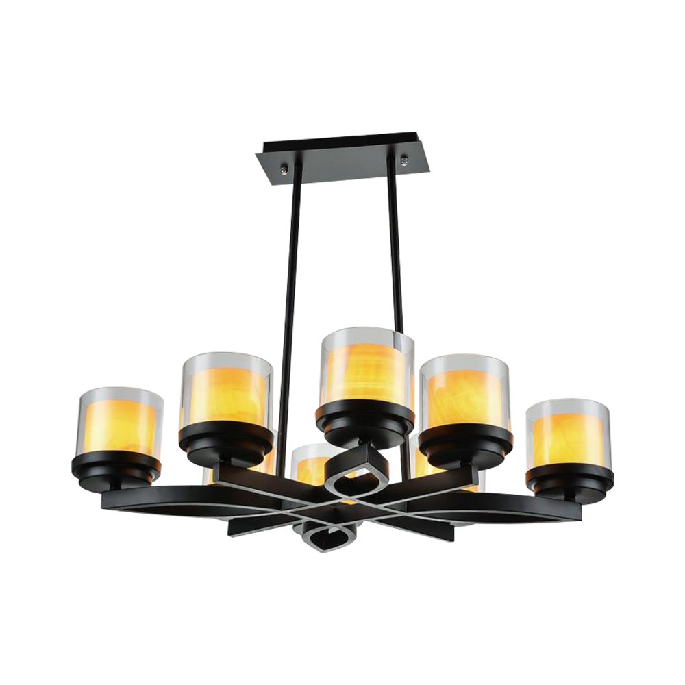 Pendant Lamp  MODEL 06-ML-8673-8 (E27x8) Black