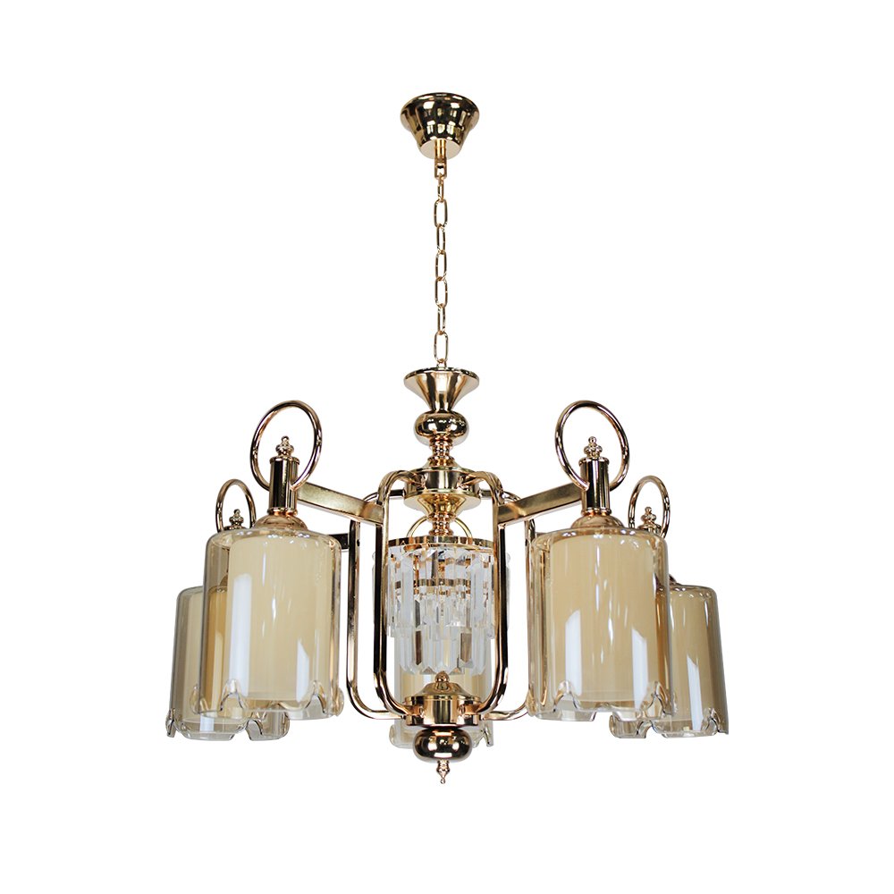 Pendant Lamp MODEL 06-SL-1207-5-LED 6W (E27x5/ LED 6W) Gold