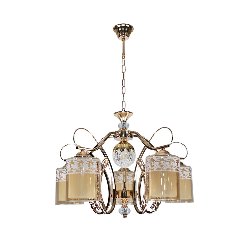 Pendant Lamp MODEL 06-SL-1208-5-LED 6W (E27x5/ LED 6W) Gold