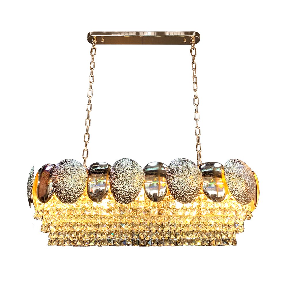 Crystal  Lamp MODEL 07-SL-18215 (E27x8) Gold