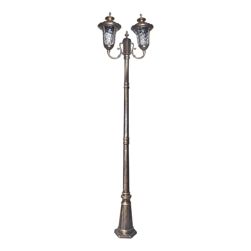 Outdoor Garden Lamp MODEL 12-ML-9087/200CM/AB (E27x2) Antique brass