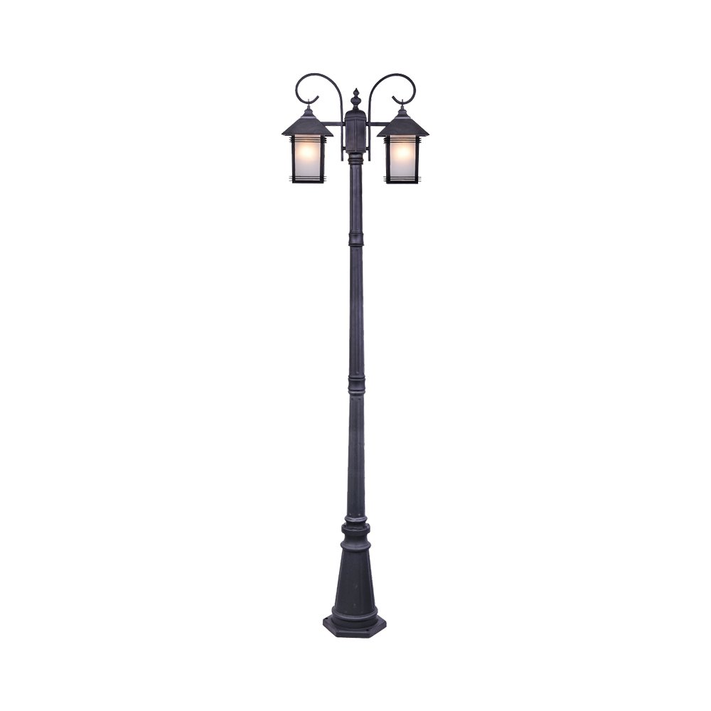 Outdoor Garden Lamp MODEL 12-O-8518-2 (E27x2) Matte Black
