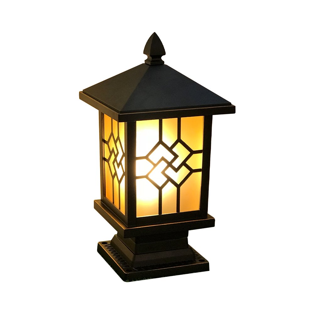 Outdoor gate lamp Model 12-O-971/S/CF (E27x1)  Flash Brown