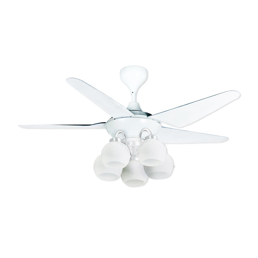 Ceiling Fan With Light  ABS Blade Model C152-5L-WH SIZE 46"  White