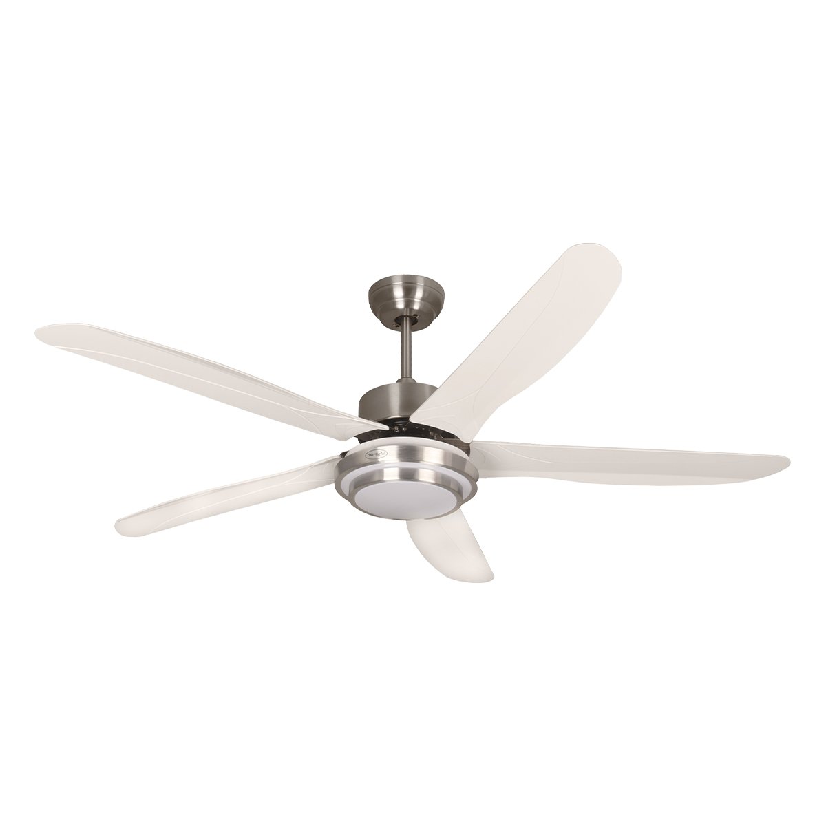 Lamp Ceiling Fan ABS Blade MODEL CASPER552-LED-ST SIZE 52"  Silver