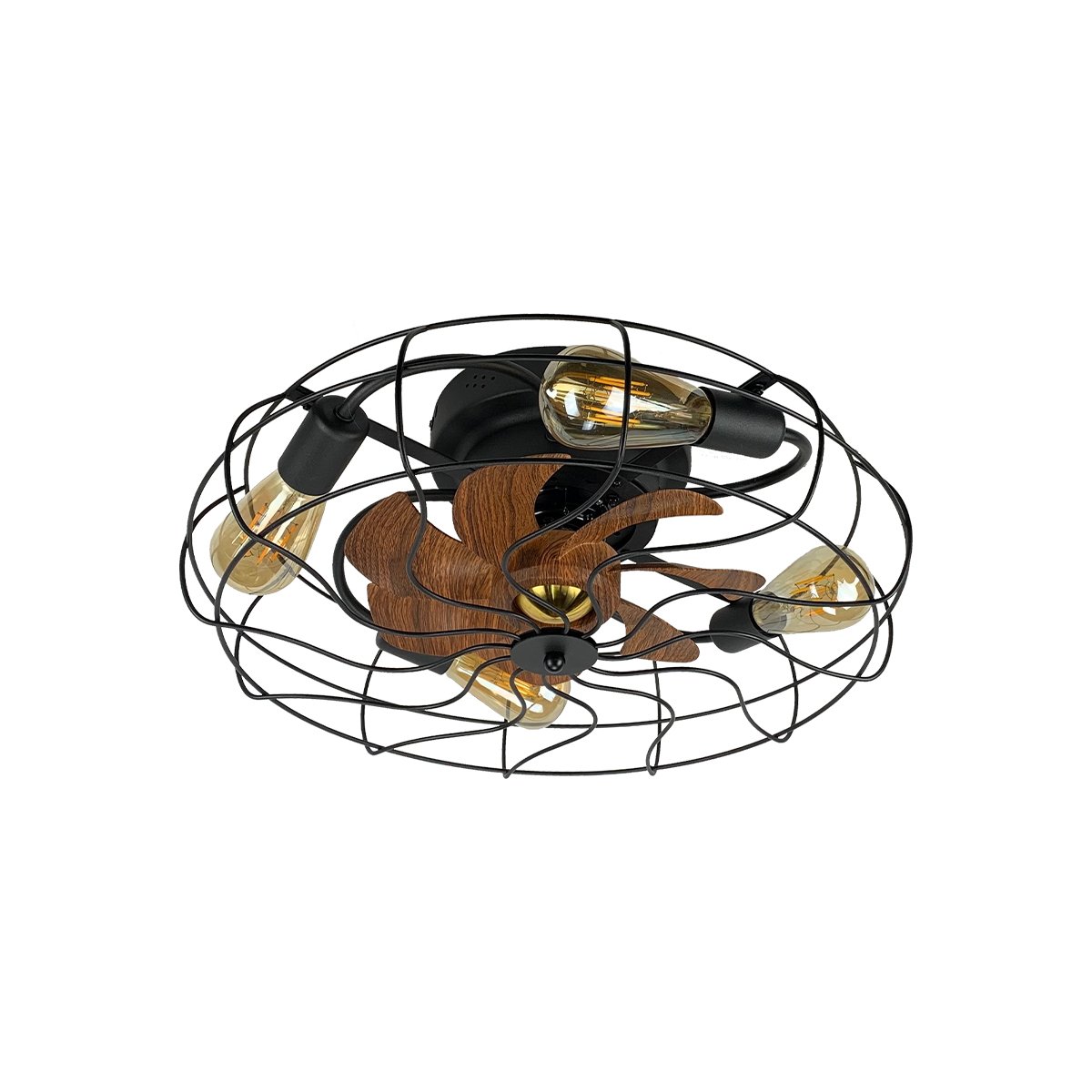 Lamp Ceiling Fan ABS Blade MODEL C-05-4L-MBK SIZE 20"  Matte Black
