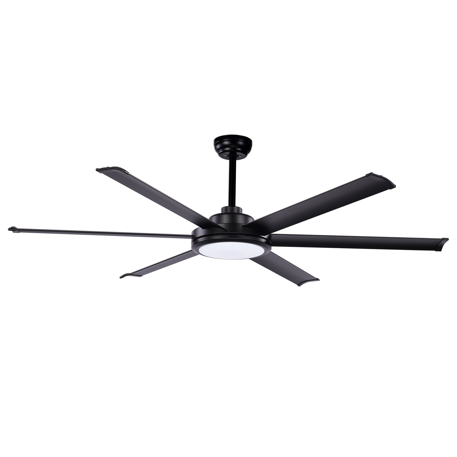 Ceiling Fan With Light Aluminum Blade Model DC80-6013-LBK SIZE 80" Matte black