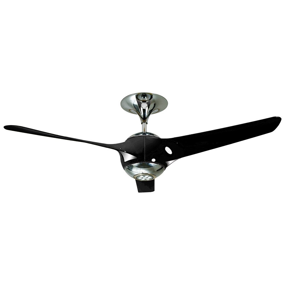 Lamp Ceiling Fan ABS BLADES MODEL EVO-GM+RC 56" Black