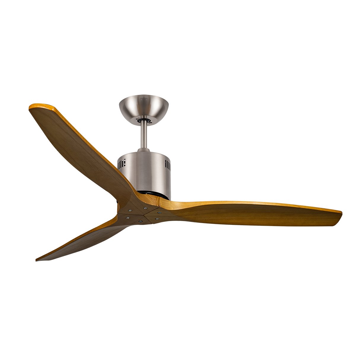 CEILING FAN Solid Wood Blade MODEL S-50  BN/MAPLE SIZE 52" Brushed Nickel/ Maple
