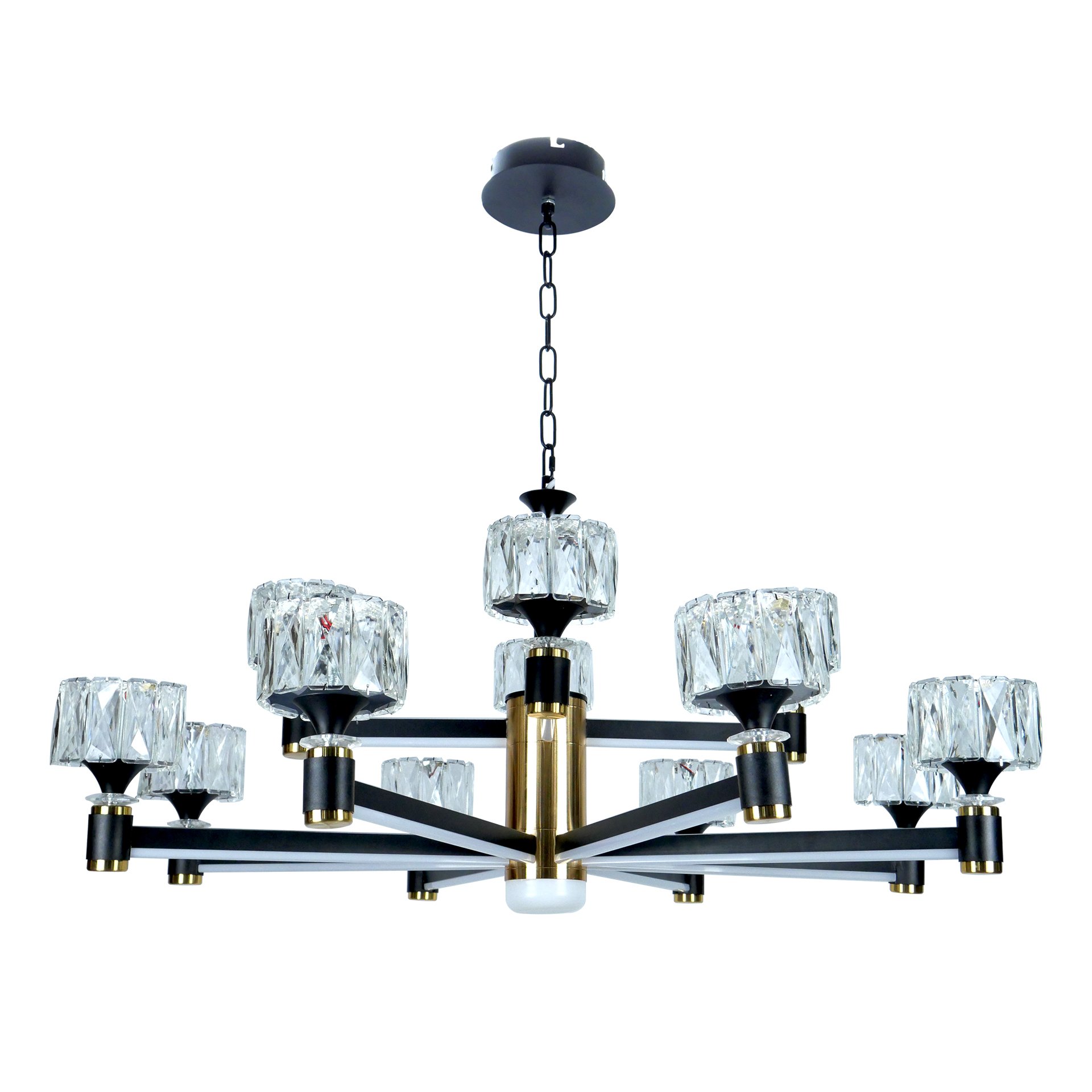 Hanging Lamp MODEL 07-SL-8540-12 (LED 160W) Gold/Black