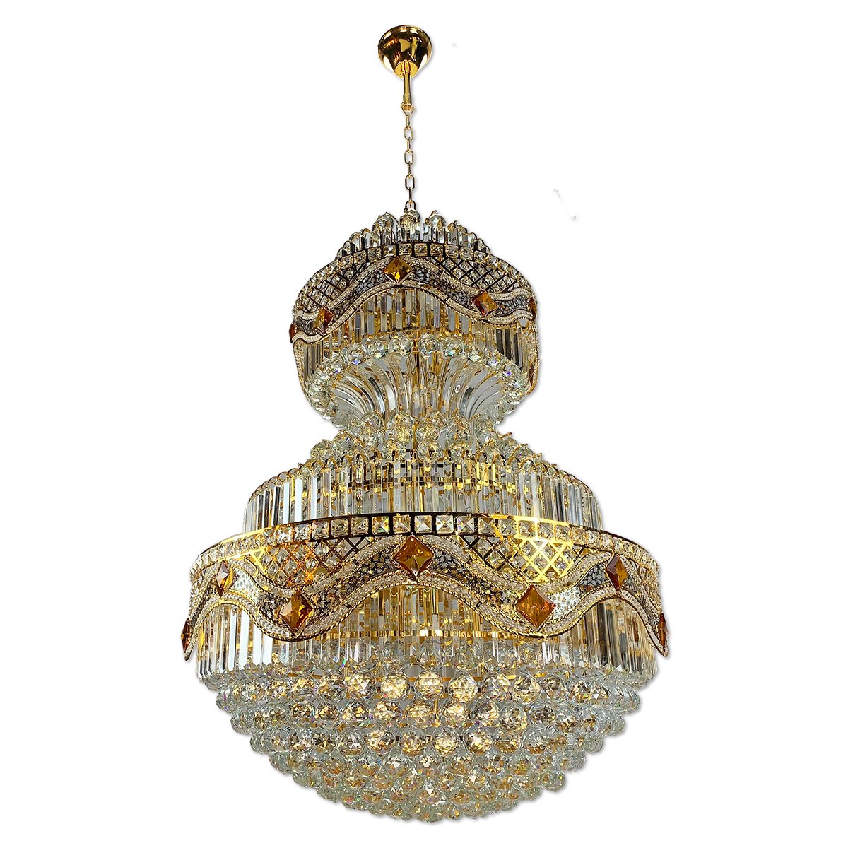 Chandelier Crystal MODEL 07-SL-88257-800 (E27x26) Gold
