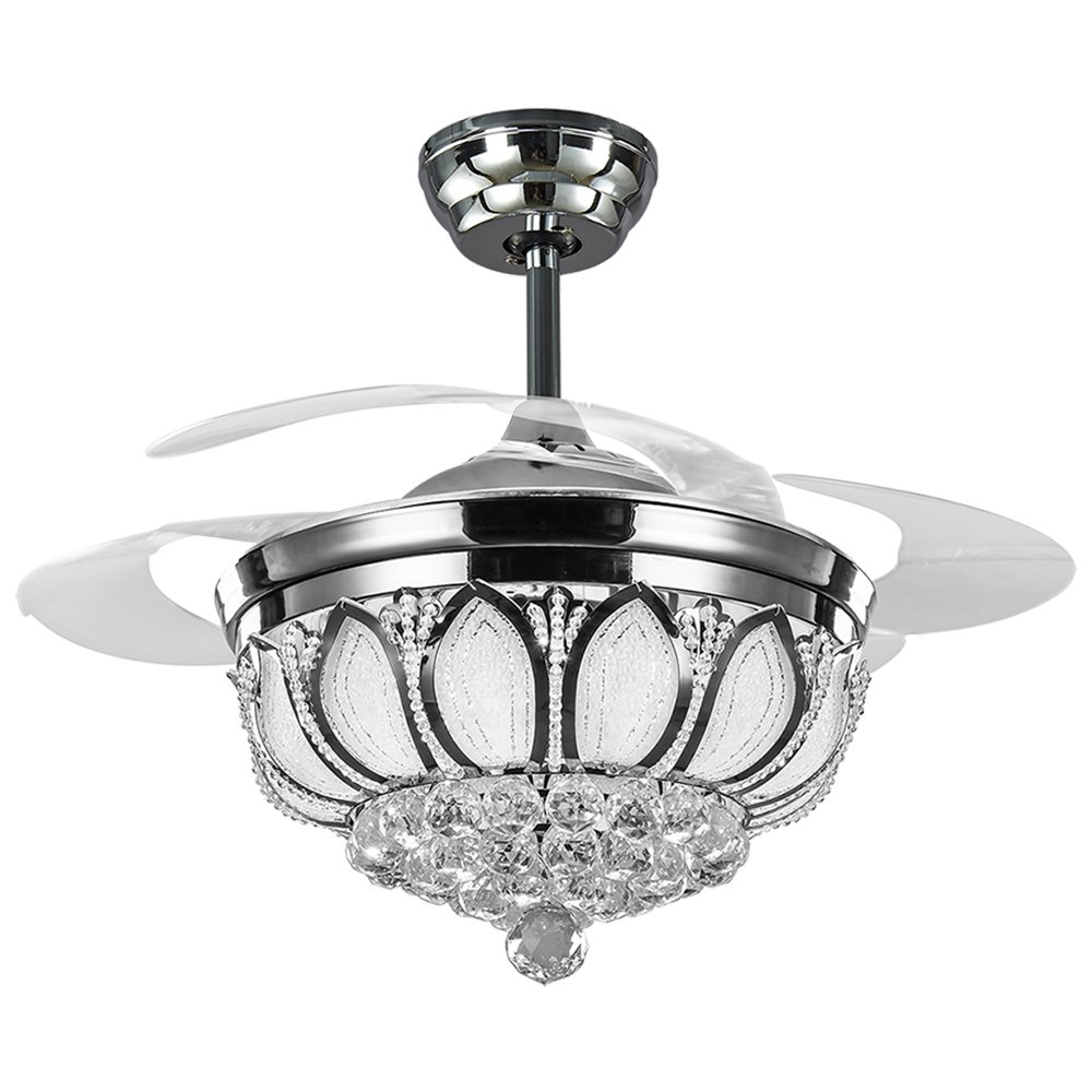 Lamp Ceiling Fan Acrylic Blade MODEL A Y05-42L TSV SIZE 42"  Silver