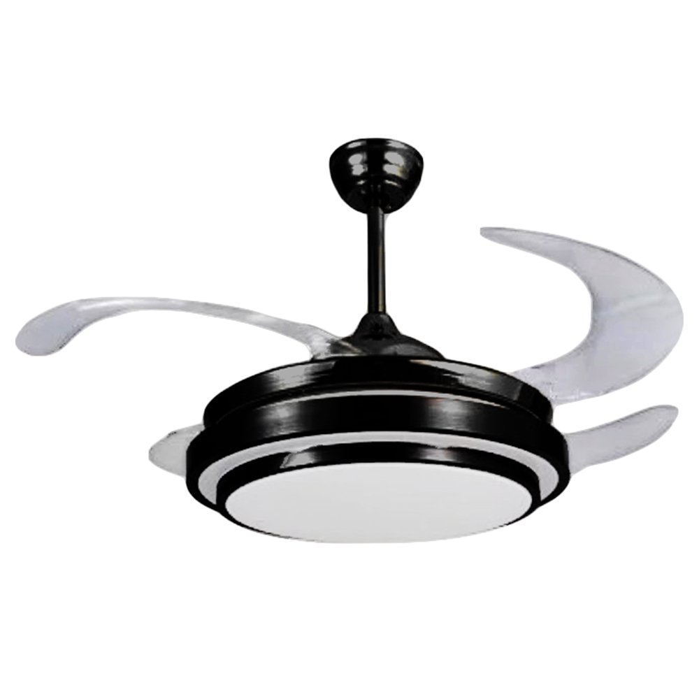 Lamp Ceiling Fan Acrylic Blade MODEL MS-30+RC SIZE 42"  Matt Blackr