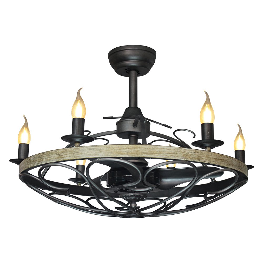 Lamp Ceiling Fan ABS Blade MODEL S-19 SIZE 28"  Matte black