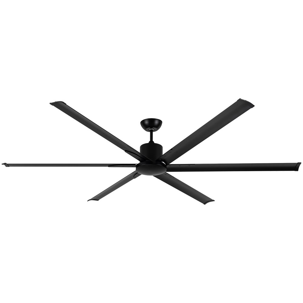 CEILING FAN Aluminum Blade MODEL S-37 SIZE 84" Matte Black