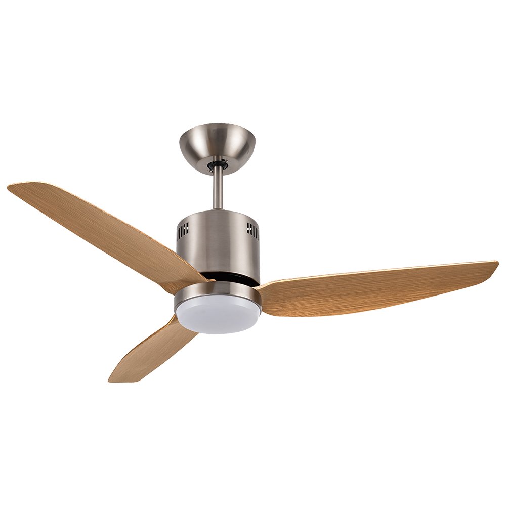 Lamp Ceiling Fan ABS Blade MODEL S-47 SIZE 46"  Brushed Nickel/ Maple