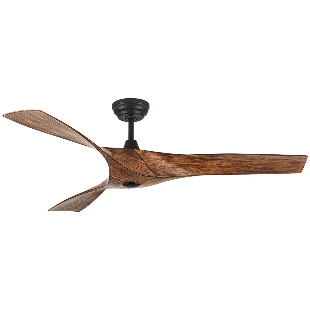 CEILING FAN ABS Blade MODEL S-48-WOOD SIZE 52"  Wood Grain Brown