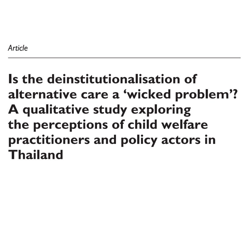 A journal article by Prof. Justin Rogers, Bath University (UK) and Dr Victor Karunan, a member of the SPD Committee and a lecturer on SPD, published in the International Social Work Journal, Sage Publications, London in July 2020.