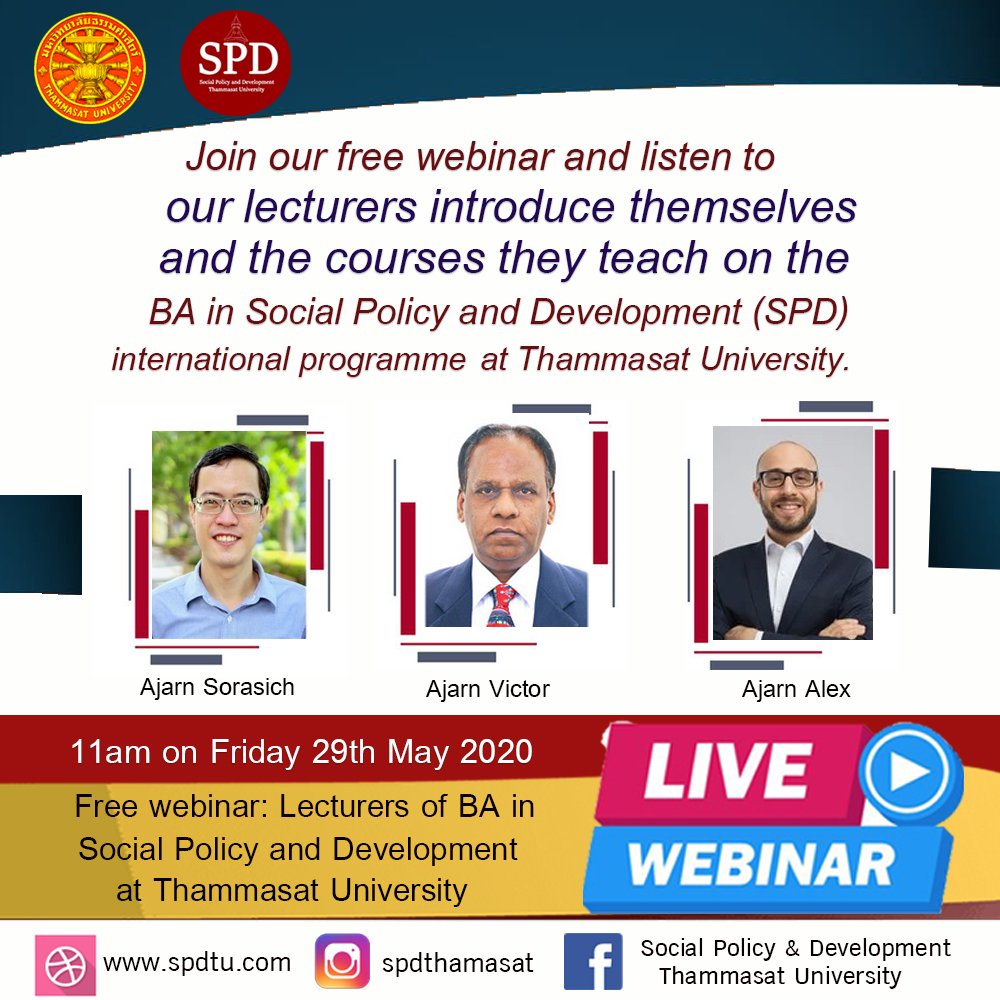 Free webinar: Lecturers of the BA in Social Policy and Development (SPD)