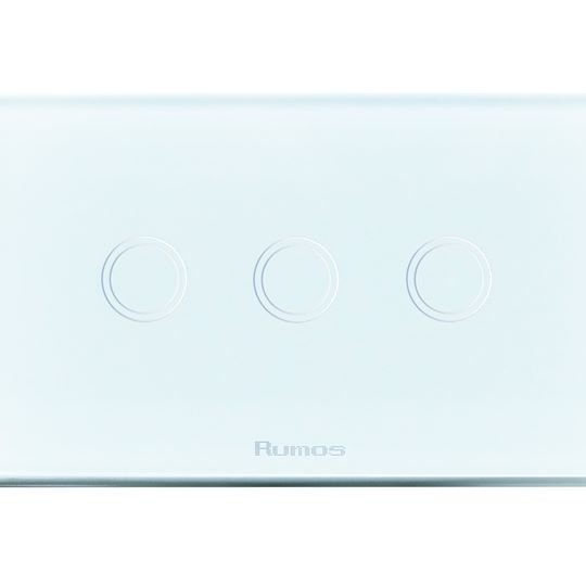 Rumos touch switch 3 gang 2 way Royal white 