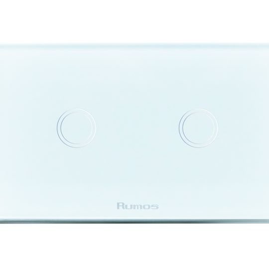 Rumos touch switch 2 gang 2 way Royal white 