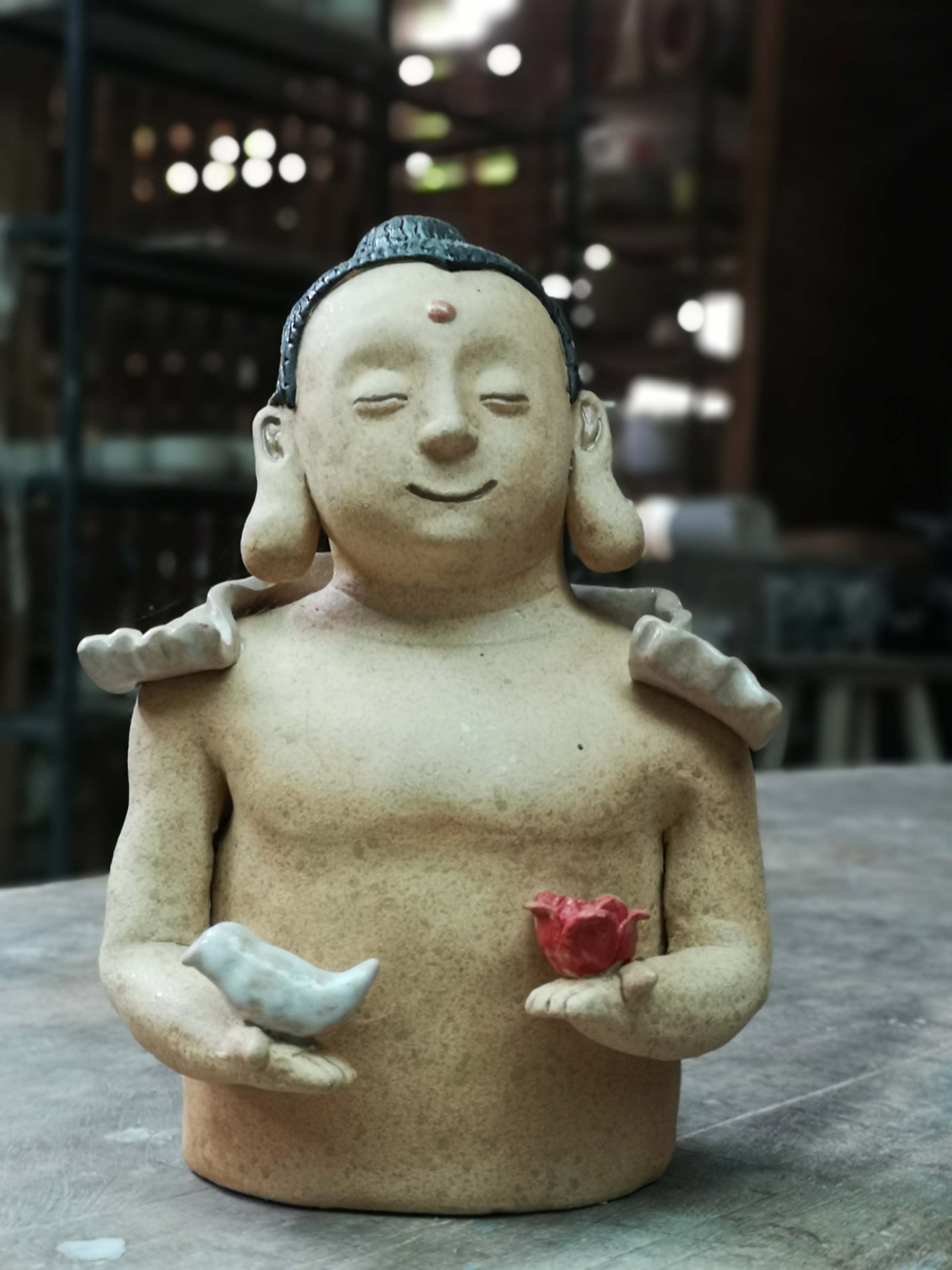 Clay Pottery - Mahayana Bodhisattva