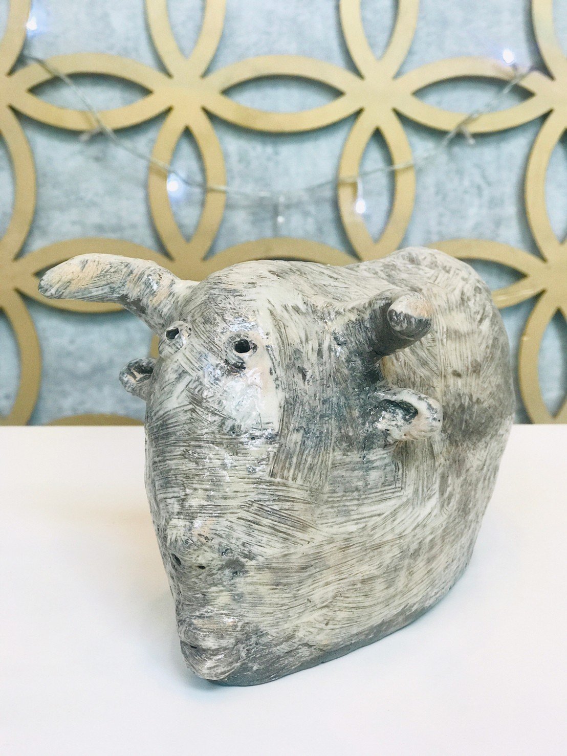 Clay Pottery - Bull