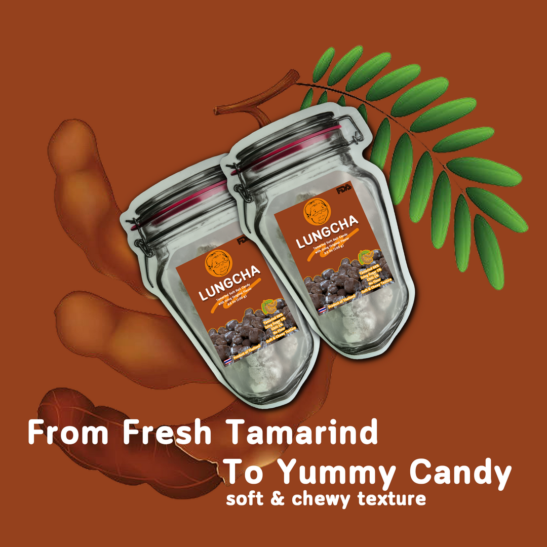 2 pack of TAMARIND SOFT BALL CANDY WITH ICING ORIGINAL FLAVOR Seedless