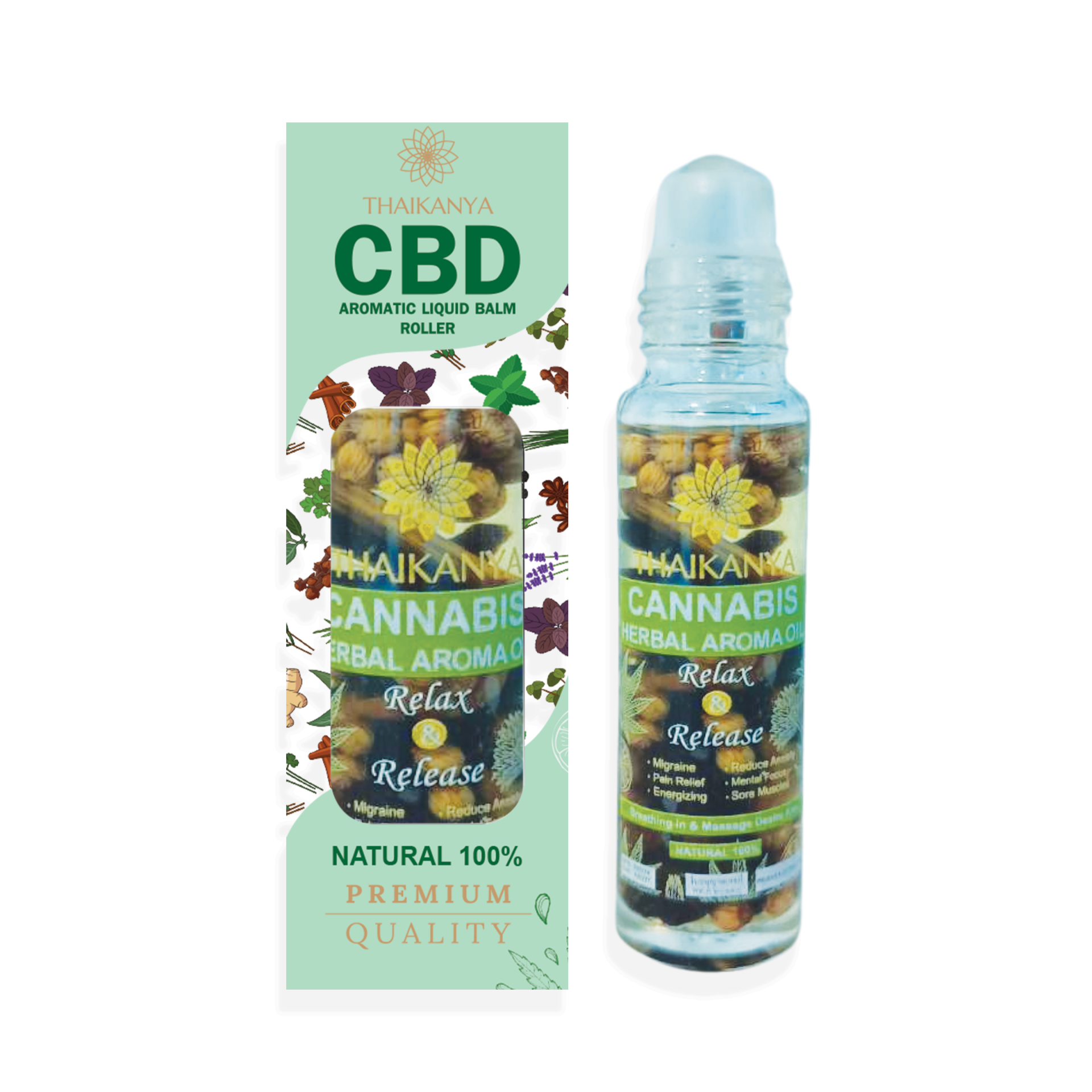 CBD โรลออนบรรเทาอาการปวดพิเศษระดับพรีเมียม