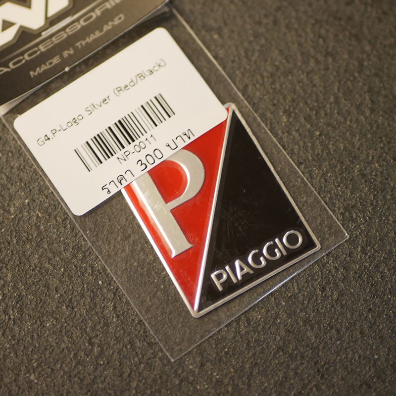 P-Logo Silver (Red/Black)