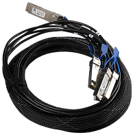 BC0003-XS+ : A QSFP28 to 4x SFP28 break-out cable. Allows connecting multiple 25 Gigabit devices to your CCR2216/CRS504 devices.