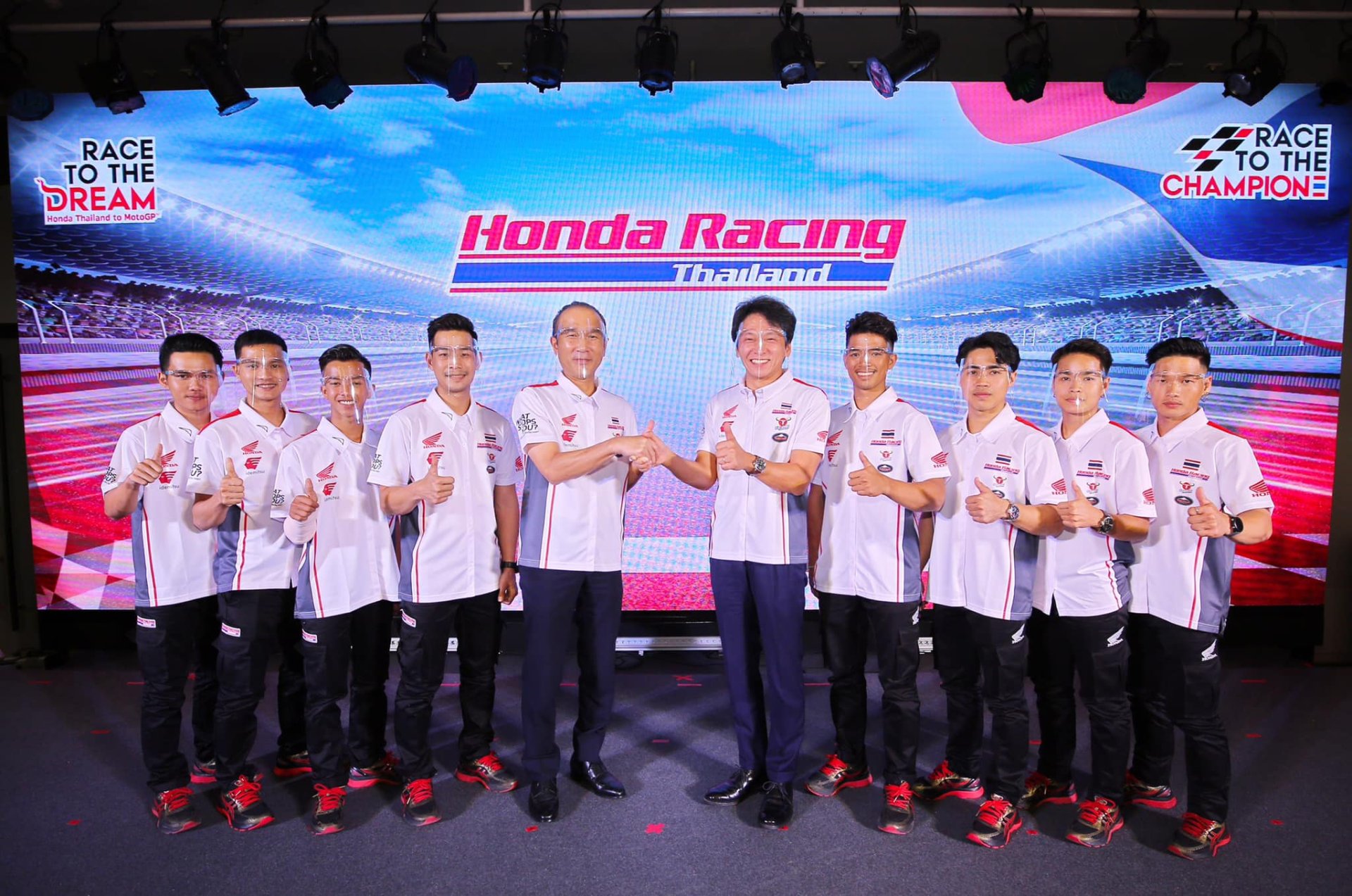 ฮอนด้า เปิดตัวทีมแข่งใหม่ “ฮอนด้า เรซซิ่ง ไทยแลนด์” ตั้งเป้าคว้าแชมป์ทุกการแข่งขัน ฮอนด้า เปิดตัวทีมแข่งใหม่ “ฮอนด้า เรซซิ่ง ไทยแลนด์” ตั้งเป้าคว้าแชมป์ทุกการแข่งขัน