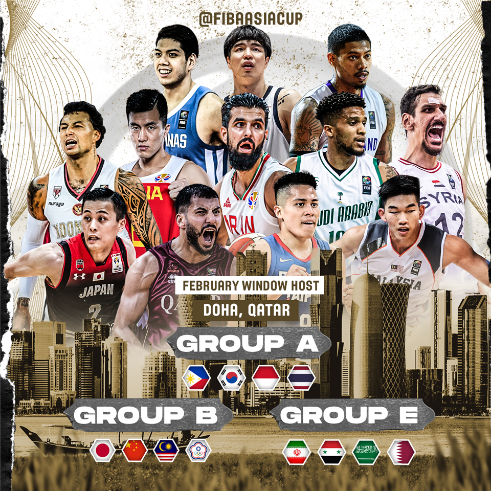 FIBA ​​Asia Cup เปลี่ยนสังเวียน โดฮาห์ รับหน้าเสื่อ