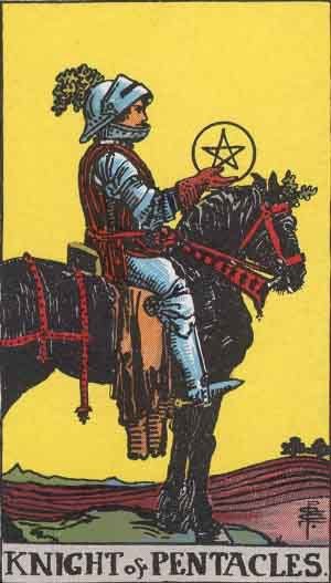 ความหมายของไพ่บุคคล “ไนท์ ออฟ เพนตาเคิลส์” (KNIGHT OF PENTACLES)