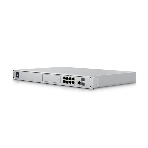 UDM-SE : All-in-one router and security gateway with an integrated PoE switch and network video recorder