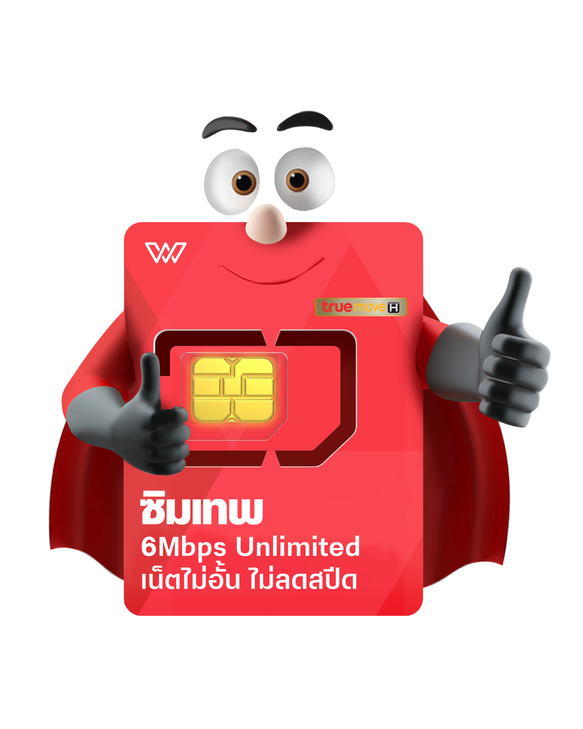 ซิมเทพทรู 6Mbps Unlimited ซิมรายปี