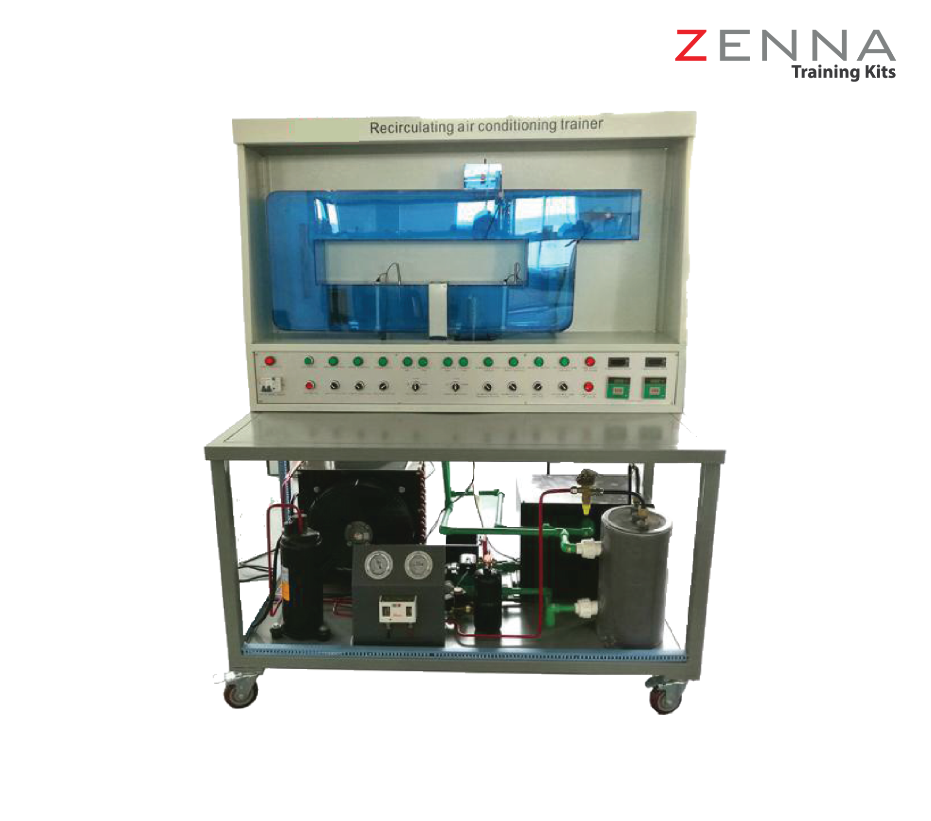 Recirculating air conditioning trainer gic