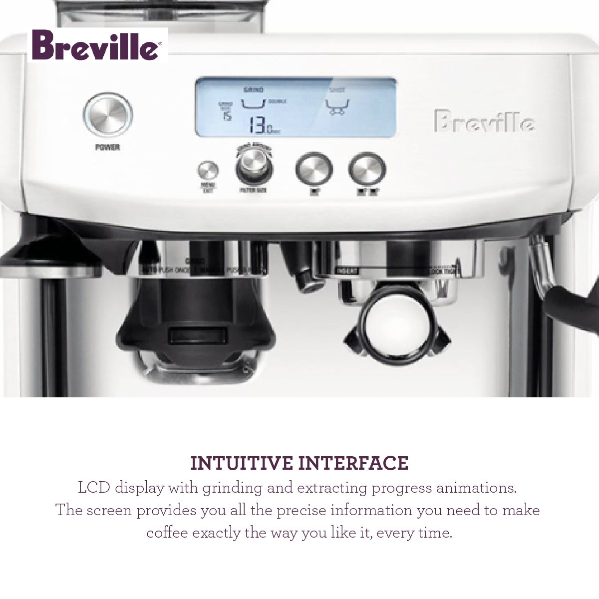 Breville BES878BSS Barista Pro Stainless Steel Espresso Machine w