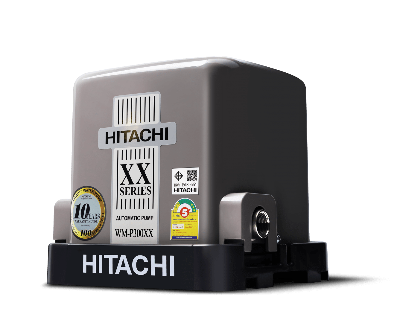 ปั๊มน้ำชนิดแรงดันคงที่ ขนาด 300 วัตต์ HITACHI WM-P300XX