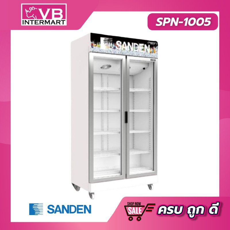 ตู้แช่เย็น 2 ประตู Inverter 25.5 คิว สีขาว [SPN-1005]