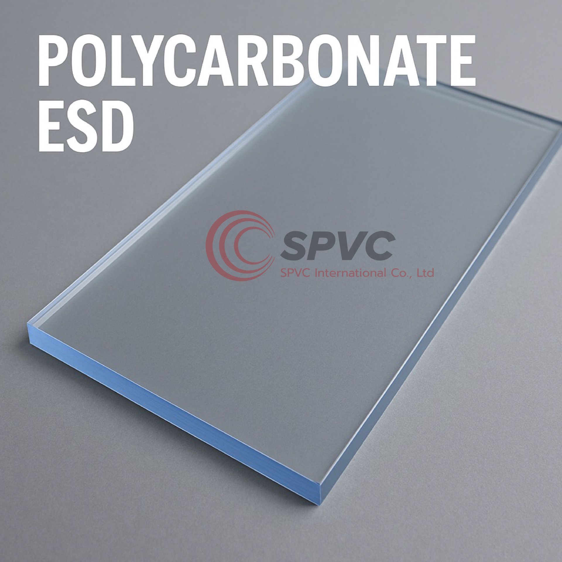 Lexan Esd POLYCAR BONATE ESD ANTISTATIC PLATE (แผ่นโพลีคาร์บอเน็ต กันไฟฟ้าสถิตย์)